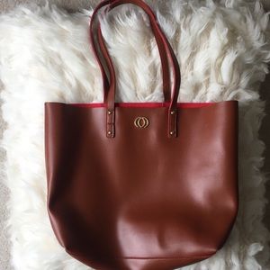 Faux Leather Shoulder Bag